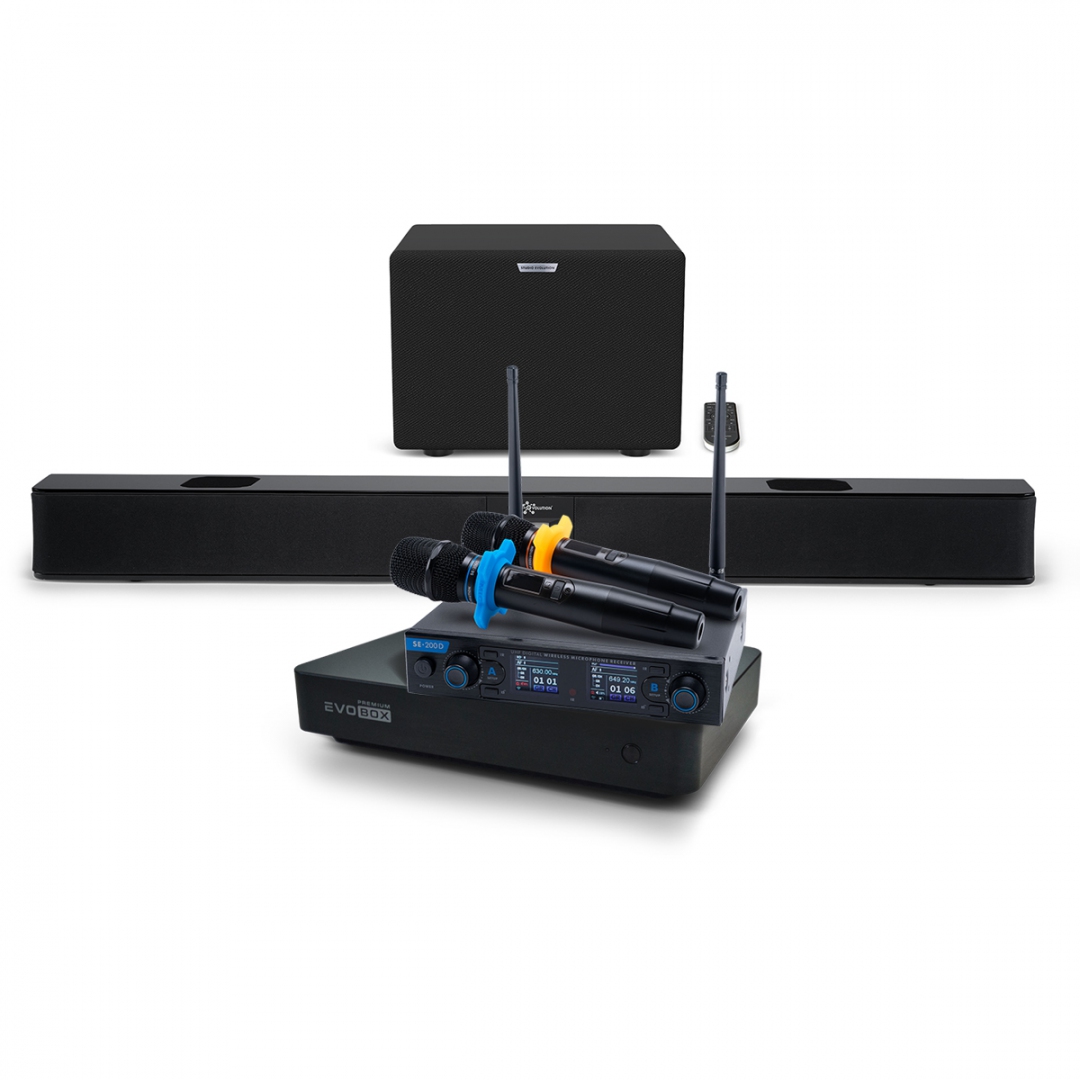 Hi-End караоке-система EVOBOX Premium + EvoSoundBar (саундбар с караоке) в Балахне