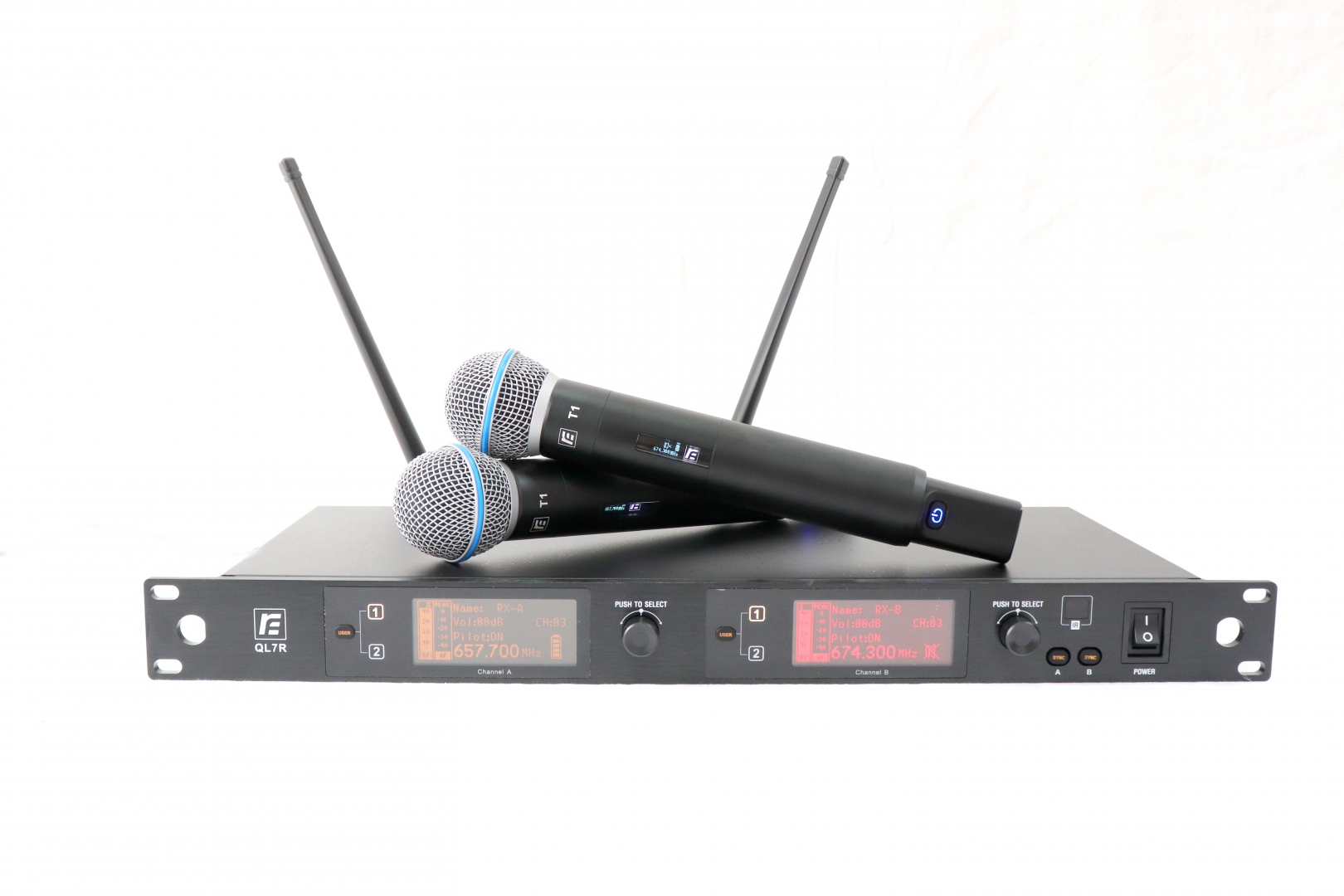 RFIntell QL7R/T1-B 720,500-754,000 МГц 2-канальная радиосистема с 2-мя ручными микрофонами в Балахне
