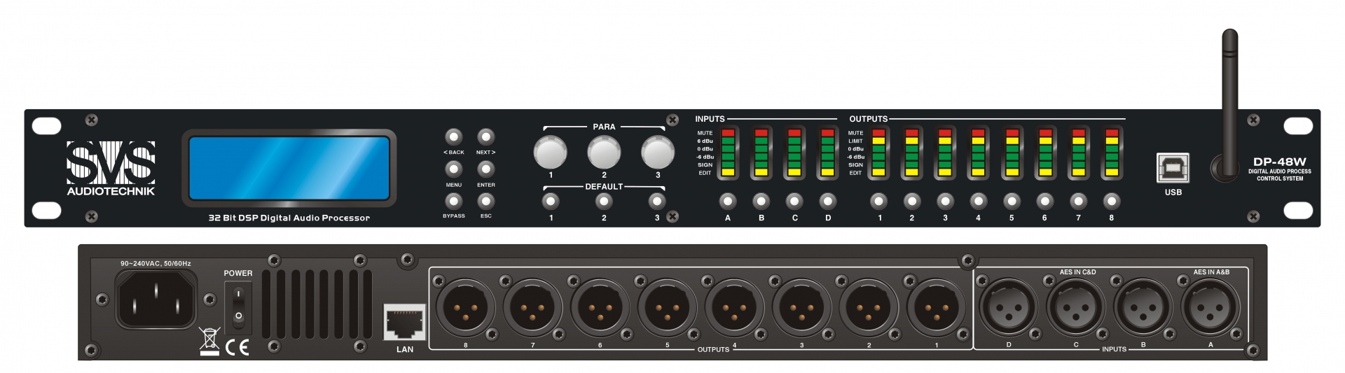 SVS Audiotechnik DP-48W Цифровой процессор: 4 входа 8 выходов в Балахне