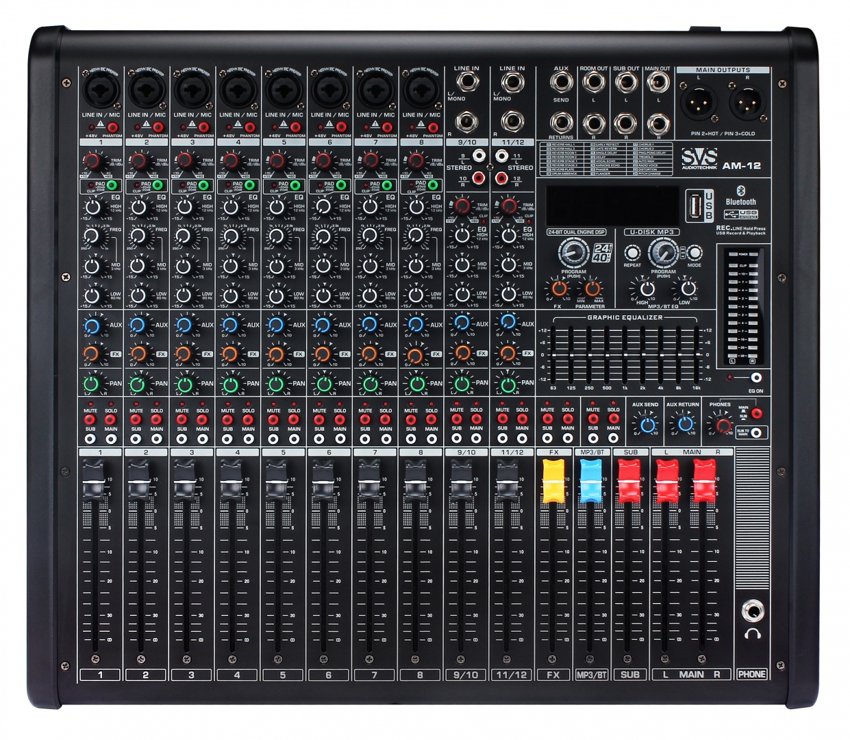 SVS Audiotechnik mixers AM-12 Микшерный пульт аналоговый, 12-канальный в Балахне
